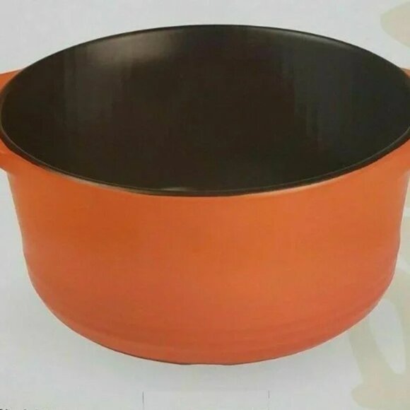 PARINI Orange 2 QT. Quart FLAMEPROOF CASSEROLE Dish with Lid New in Box - Picture 3 of 3